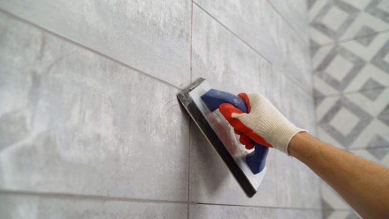 Grout Staining Process